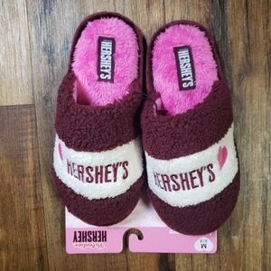 Girls Sz 2-3 Hershey's Pink and Brown Slippers